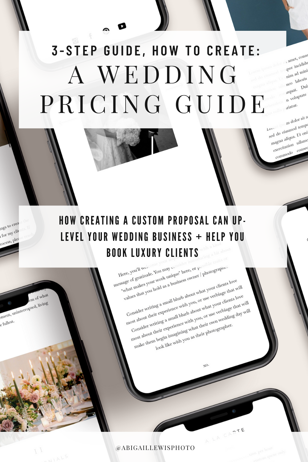 A 3-Step Guide to Writing Custom Proposal Pricing for Wedding Clients